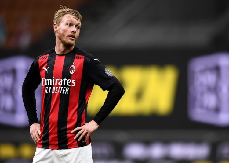 Kjaer of AC Milan