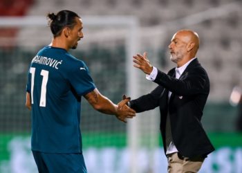 Pioli and Ibra had a conversation during the training session at Milanello