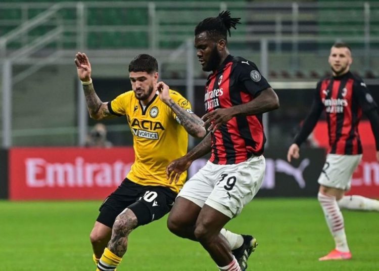 Milan draw with Udinese at the last seconds – Match report