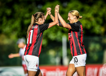 Natasha Dowie and Christy Grimshaw talk italian food, language barrier and their expectations for this season with AC Milan