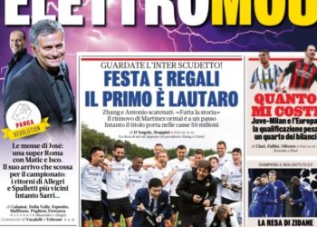 Gazzetta front page: Juve-Milan match will cost so much