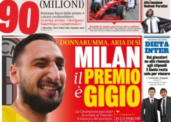 Gazzetta front page: “Milan’s reward is Gigio”