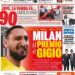 Gazzetta front page: “Milan’s reward is Gigio”