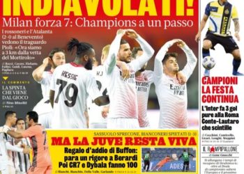 Gazzetta front page: Torino crumbles against Milan’s force