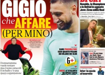 Gazzetta front page: Focusing on Donnarumma and Raiola