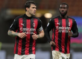 Tomori and Romagnoli of AC Milan