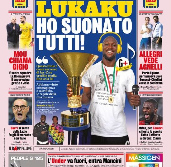 Gazzetta front page: Mourinho calls Donnarumma. Roma tries the super hit