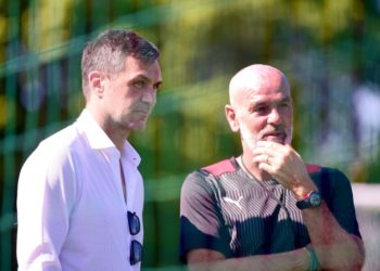 Paolo Maldini and Stefano Pioli of AC Milan