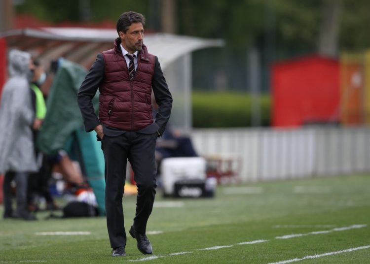 Milan Primavera coach Federico Giunti