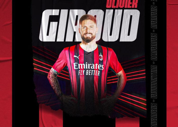 Official: Olivier Giroud joins AC Milan