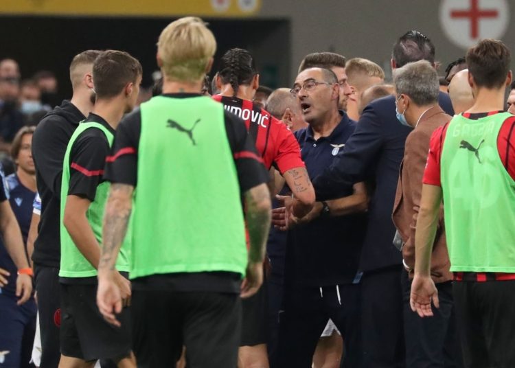Sarri confronts ‘disrespectful’ Alexis Saelemaekers at end of match