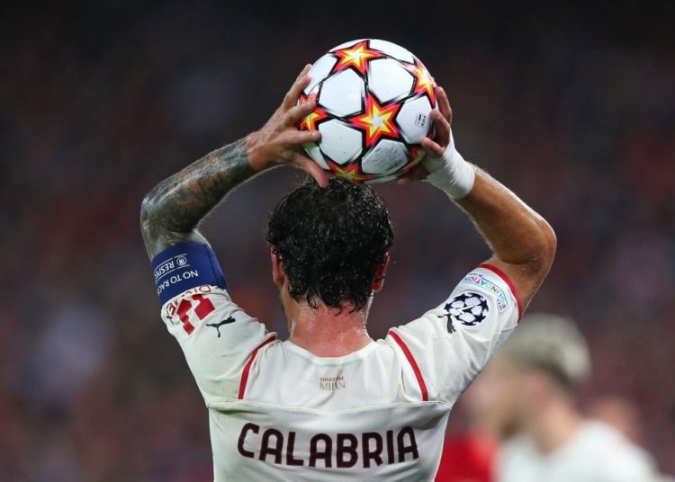 Davide Calabria of AC Milan
