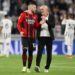 Rebic and Pioli of AC Milan