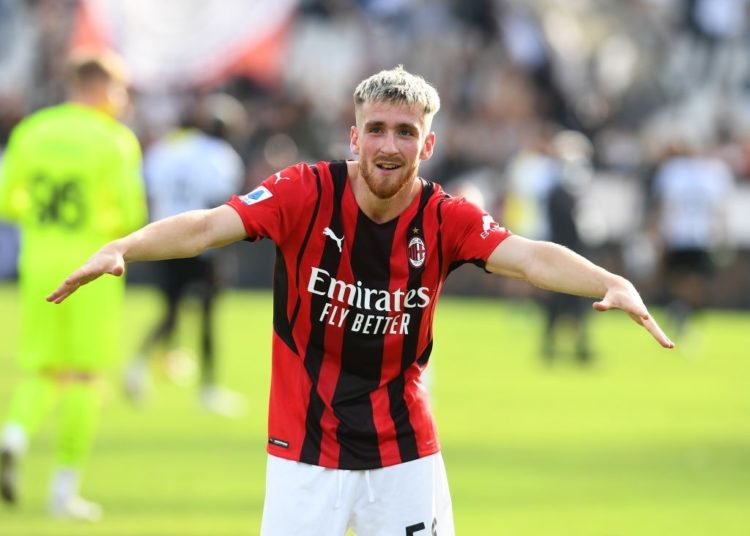 Alexis Saelemaekers of AC Milan