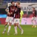 Romagnoli and Kjaer of AC Milan