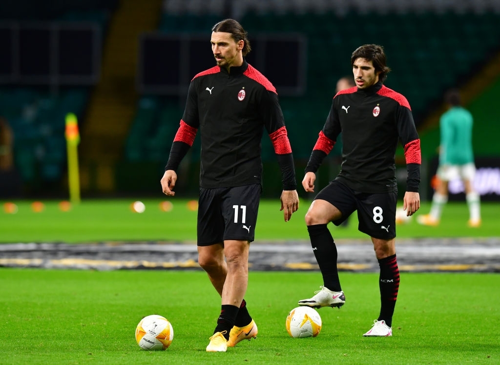 Tonali and Ibrahimovic - AC Milan