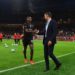 Rafael Leao and Paolo Maldini of AC Milan