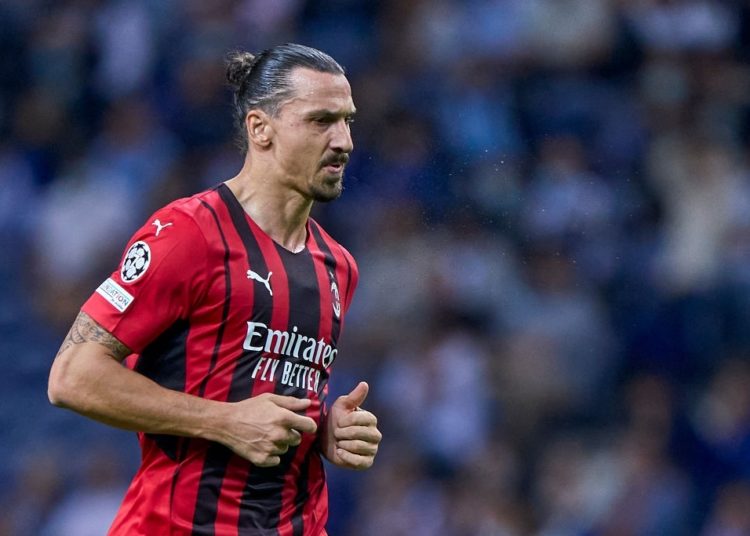 Zlatan Ibrahimovic of AC Milan