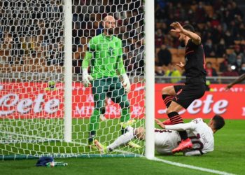 Olivier Giroud of AC Milan