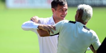 Theo Hernandez and Paolo Maldini of AC Milan ثيو مالديني ميلان