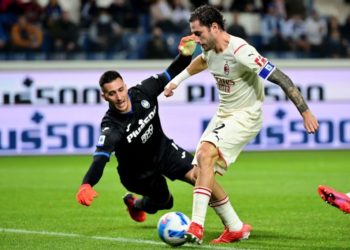 Davide Calabria of AC Milan vs Atalanta