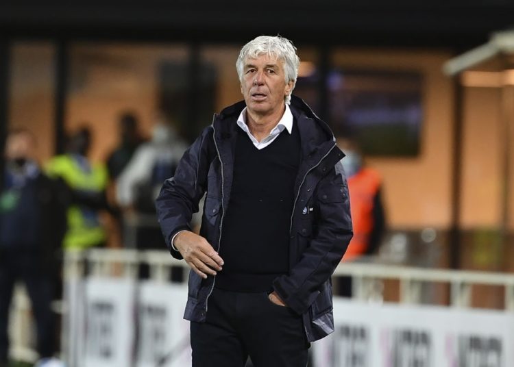 Atalanta's Gasperini in match vs AC Milan