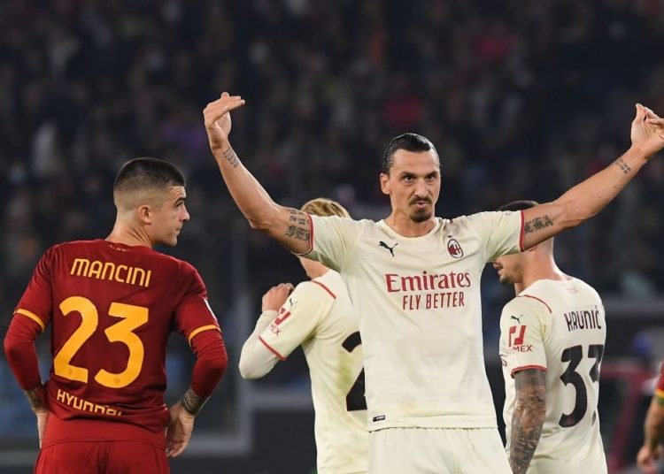 Zlatan Ibrahimovic of AC Milan