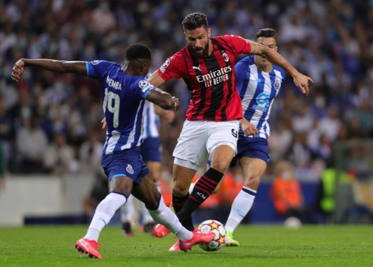 Olivier Giroud of AC Milan