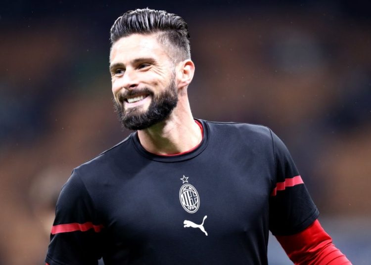 Olivier Giroud of AC Milan