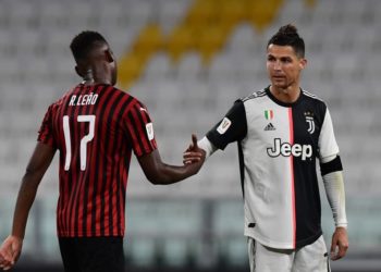 Rafael Leao and Cristiano Ronaldo