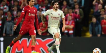Sandro Tonali of AC Milan