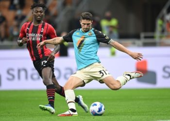 Mattia Caldara of Venezia vs AC Milan
