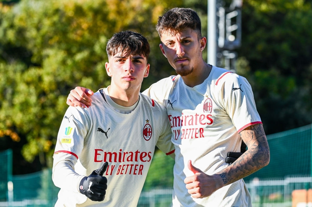 Milan Primavera's Antonio Gala and Marco Nasti