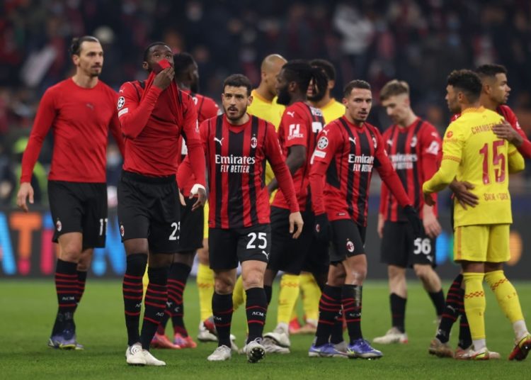 AC Milan players vs Liverpool