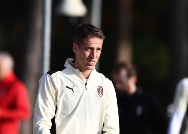 Andrea Conti of AC Milan