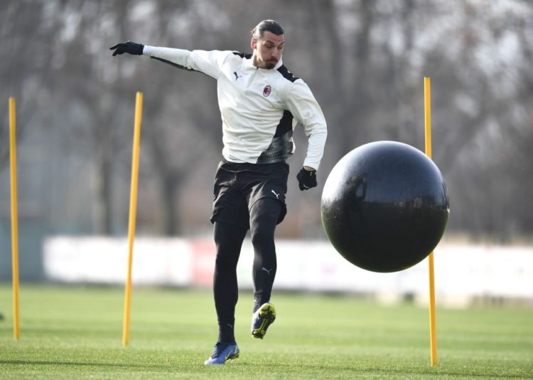Zlatan Ibrahimovic of AC Milan