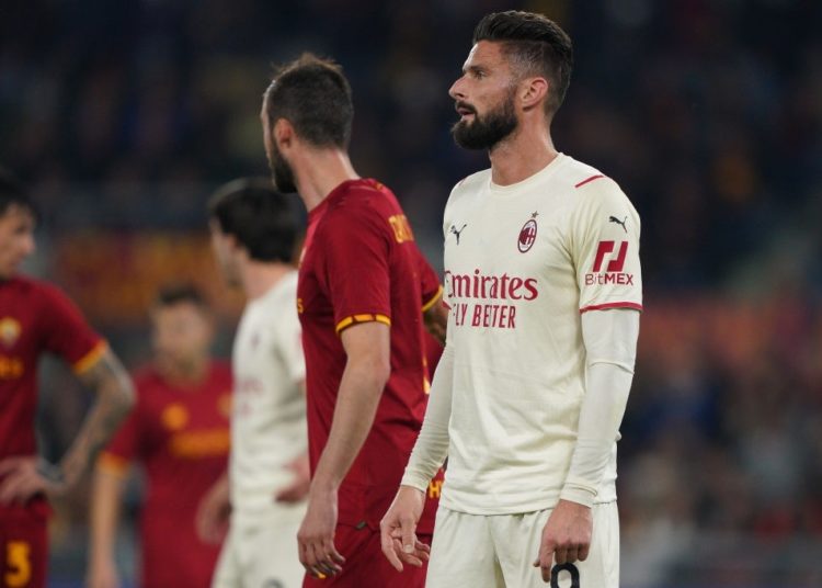 Olivier Giroud of AC Milan