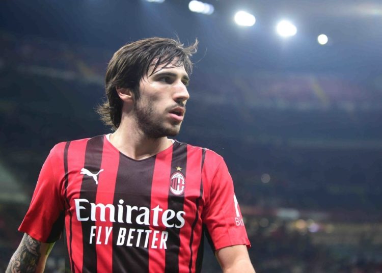 Sandro Tonali of AC Milan