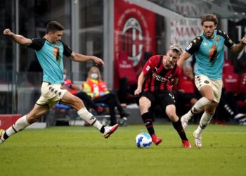 Alexis Saelemaekers of AC Milan