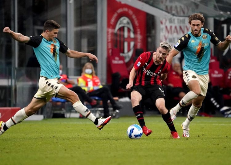 Alexis Saelemaekers of AC Milan