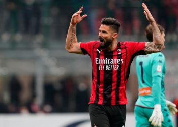 Olivier Giroud of AC Milan