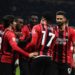 AC Milan players celebrate