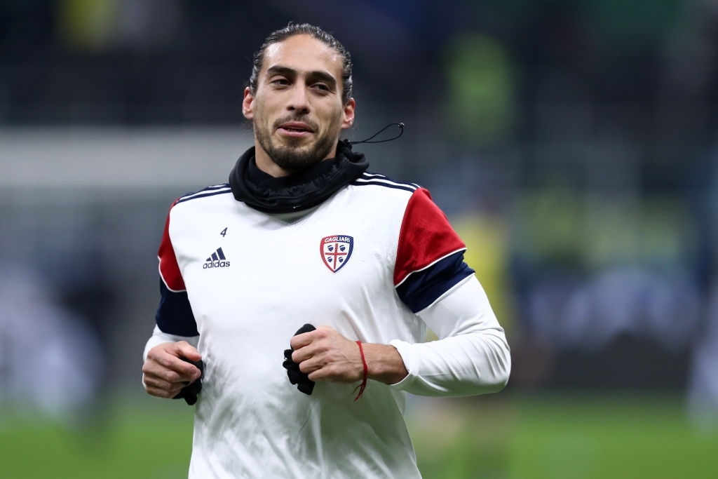 Martin Caceres of Cagliari