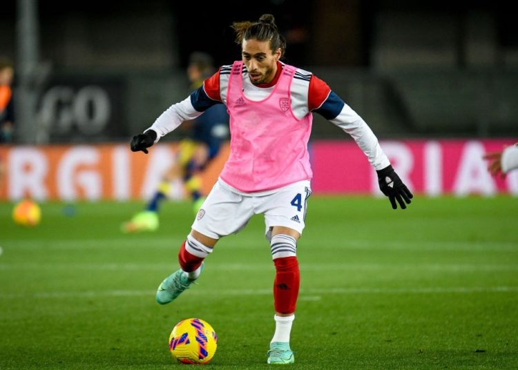 Martin Caceres of Cagliari