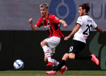 Alexis Saelemaekers of AC Milan