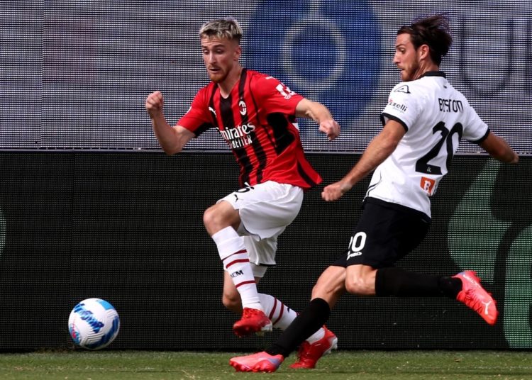 Alexis Saelemaekers of AC Milan