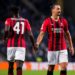 Ibrahimovic and Bakayoko of AC Milan