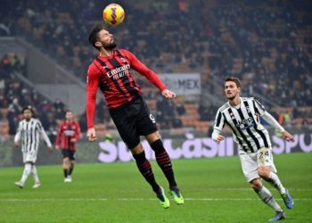 Olivier Giroud of AC Milan