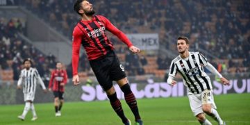 Olivier Giroud of AC Milan