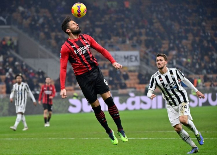 Olivier Giroud of AC Milan